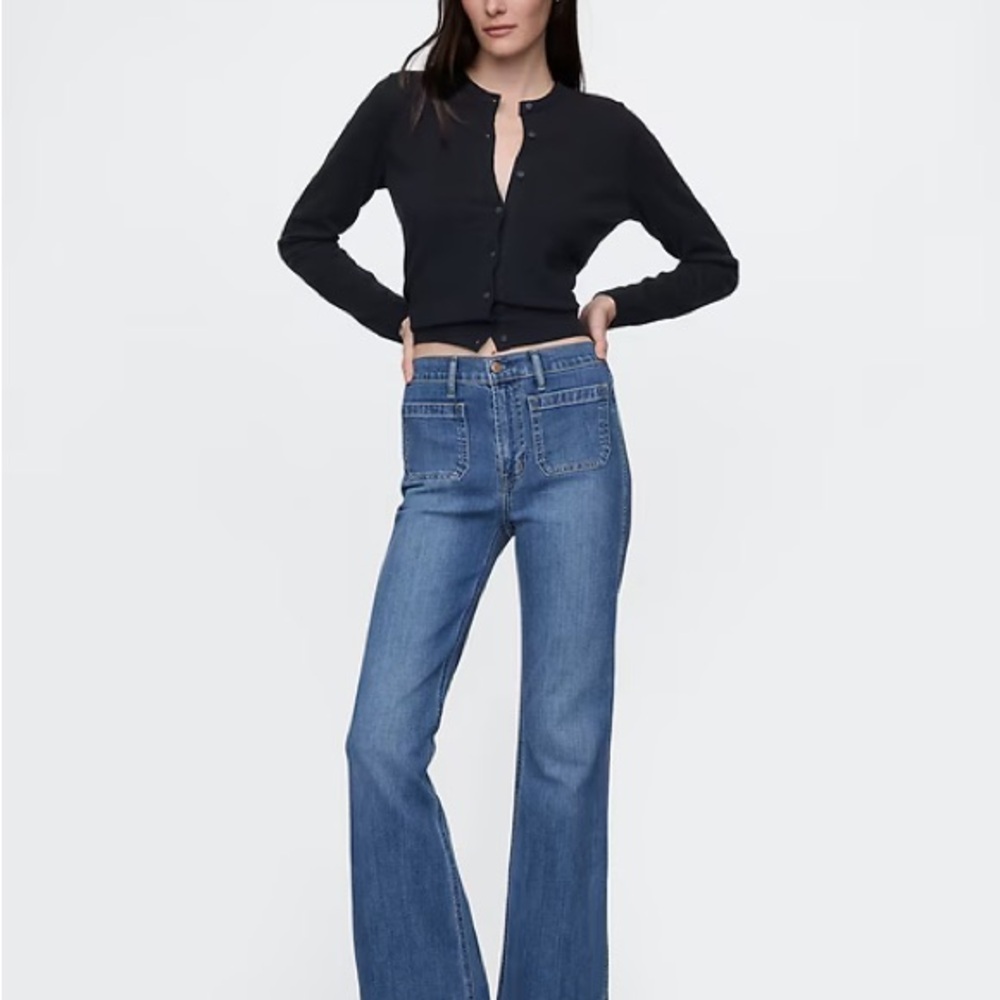 GAP 70s Flare Jeans in Classic Blue LONG